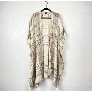 🖤3/$25 SALE!! Cajon nubby knit embroidered open front poncho cardigan